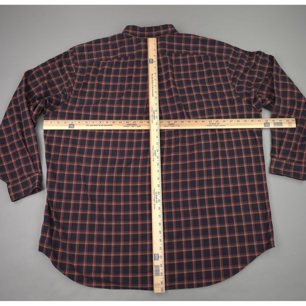Ralph Lauren Shirt Mens 3XLT Black Plaid Long Sleeve Blake Cotton Button Down - Picture 7 of 11